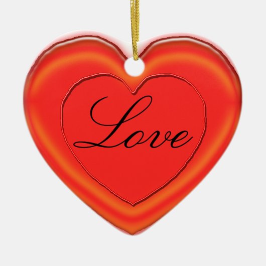 Ornament - Jelly Heart met Names (Voorkant)