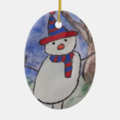 Ornament Jolly Snowman-kerstboom (Voorkant)