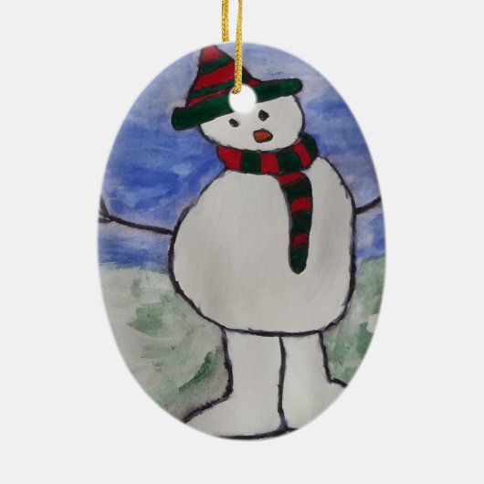 Ornament Jolly Snowman-kerstboom (Achterkant)