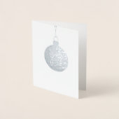 ORNAMENT JOY Holiday Kaart Silver (Voorkant)