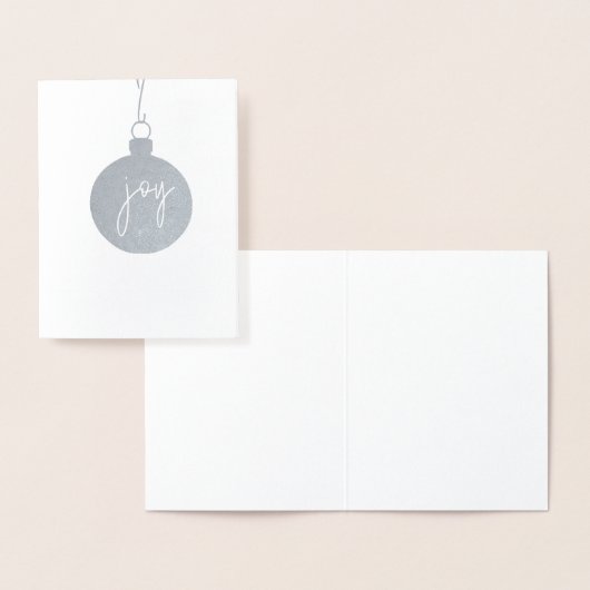 ORNAMENT JOY Holiday Kaart Silver (Display)