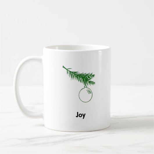 Ornament Joy Koffiemok (Links)