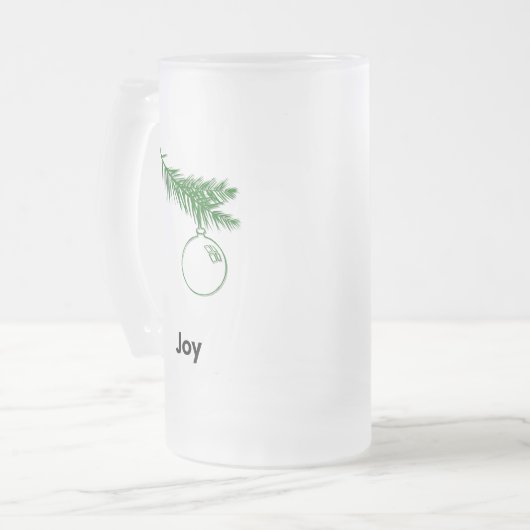 Ornament Joy Matglas Bierpul (Voorkant links)