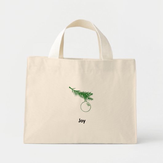 Ornament Joy Mini Tote Bag (Voorkant)