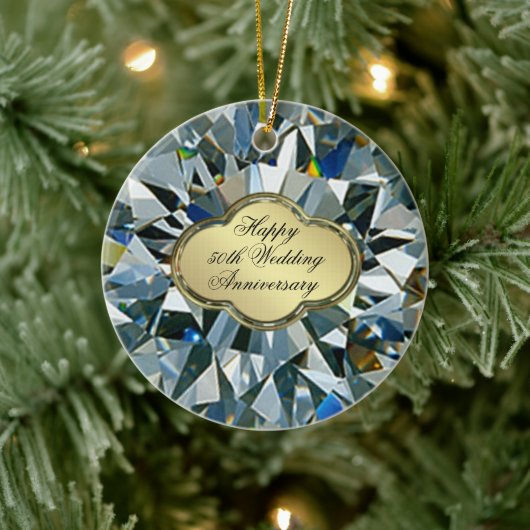 Ornament Jubileum voor gouden weddenschappen (Boom)