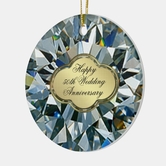 Ornament Jubileum voor gouden weddenschappen (Links)