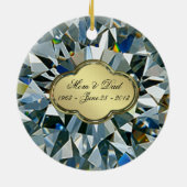 Ornament Jubileum voor gouden weddenschappen (Achterkant)