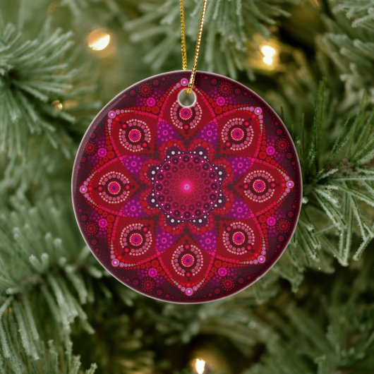 Ornament juli Birthstone Ruby Mandala (Boom)