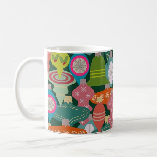 Ornament Jumble Coffee Mok (Links)