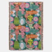 Ornament Jumble Throw Blanket Deken (Voorkant Verticaal)