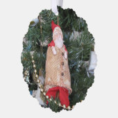 Ornament Kaart - Antiek Santa Figuur (Links)