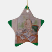 Ornament: Karikatuur, Vintage Keramisch Ornament (Rechts)