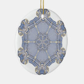 Ornament - Keramisch - Digitale sneeuwvlok 1 (Rechts)