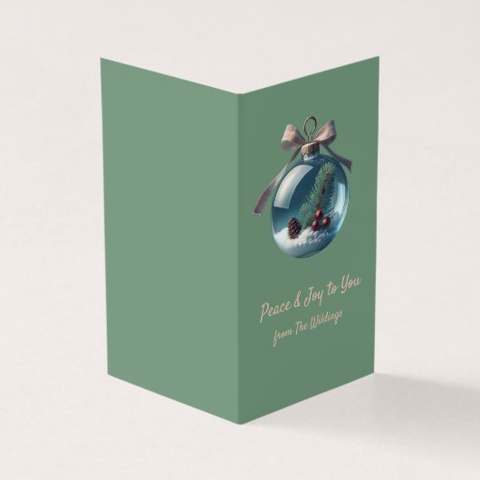  Ornament Kerst Kaarten (Buitenkant)