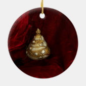 Ornament Kerst Religieuze Boom Kruis Geloof Rood (Achterkant)