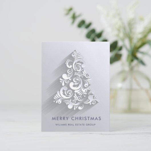 Ornament Kerst Zakelijke Groet Vakantie Briefkaart (Staand voorkant)