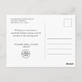 Ornament Kerst Zakelijke Groet Vakantie Briefkaart (Achterkant)