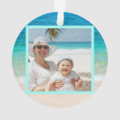 Ornament kerstbalken voor familie (achterkant)