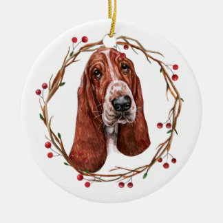 Ornament kerstbasset Hound