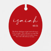 Ornament kerstbijbel Verse metaal (Achterkant)