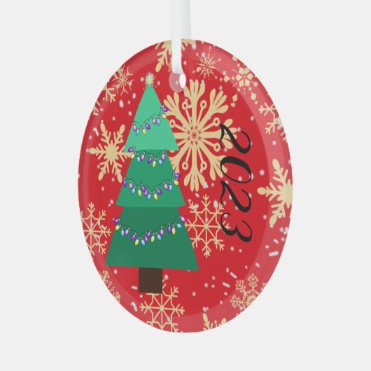 Ornament kerstbomen 2023 (Voorkant links)