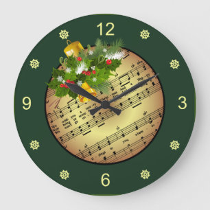 Ornament kerstbomen ~ Bell & Mistletoe ~ Grote Klok