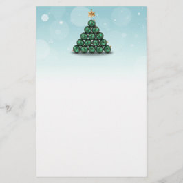 Ornament kerstboom - briefpapier briefhoofd