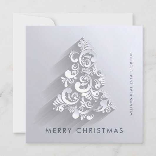 Ornament Kerstboom Corporate Greeting Feestdagenkaart (Voorkant)