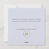 Ornament Kerstboom Corporate Greeting Feestdagenkaart (Achterkant)