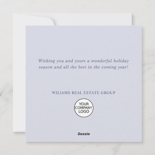 Ornament Kerstboom Corporate Greeting Feestdagenkaart (Achterkant)