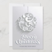 Ornament Kerstboom Corporate Greeting Feestdagenkaart (Voorkant)