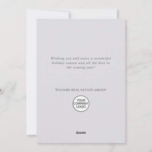 Ornament Kerstboom Corporate Greeting Feestdagenkaart (Achterkant)