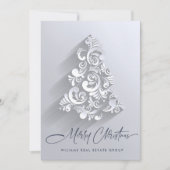 Ornament Kerstboom Corporate Greeting Feestdagenkaart (Voorkant)