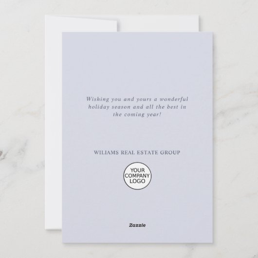 Ornament Kerstboom Corporate Greeting Feestdagenkaart (Achterkant)