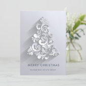 Ornament Kerstboom Corporate Greeting Feestdagenkaart (Staand voorkant)