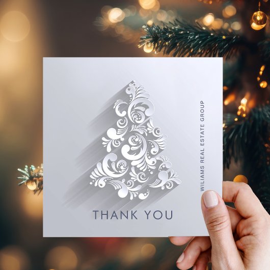 Ornament Kerstboom Corporate Holiday Bedankkaart