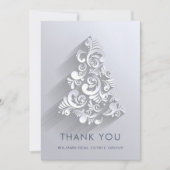Ornament Kerstboom Corporate Holiday Bedankkaart (Voorkant)