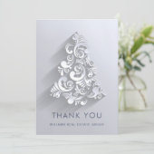 Ornament Kerstboom Corporate Holiday Bedankkaart (Staand voorkant)