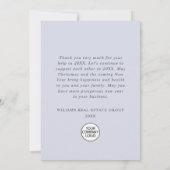 Ornament Kerstboom Corporate Holiday Bedankkaart (Achterkant)