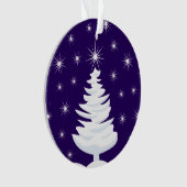 Ornament kerstboom en stercirkel, omgekeerd (voorkant)