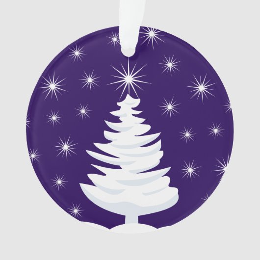 Ornament kerstboom en stercirkel, omgekeerd (voorkant)