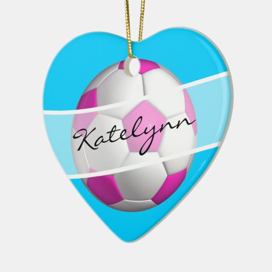 Ornament kerstboom voor vrouw Voetbalspeler (Links)