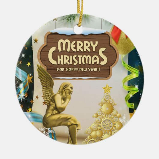 Ornament kerstcirkel, Angel (Voorkant)