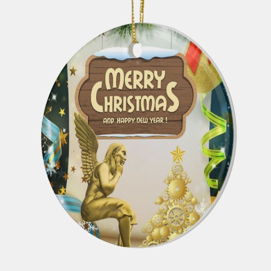 Ornament kerstcirkel, Angel (Links)