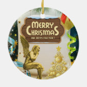 Ornament kerstcirkel, Angel (Achterkant)