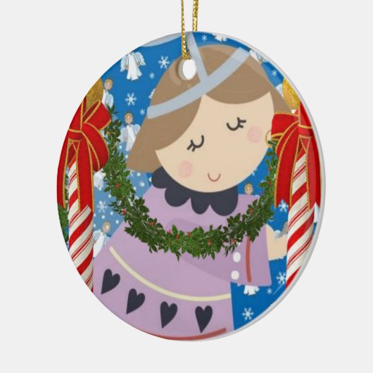 Ornament kerstcirkel, Angel (Links)