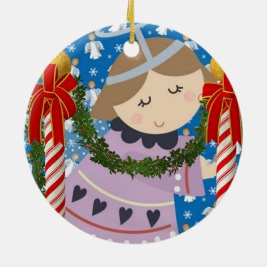 Ornament kerstcirkel, Angel (Achterkant)