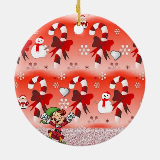 Ornament kerstcirkel, Elf (Achterkant)