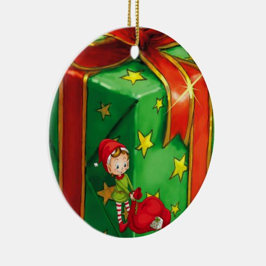 Ornament kerstcirkel, Elf (Rechts)