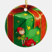 Ornament kerstcirkel, Elf (Voorkant)